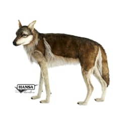 Hansa Peluche Géante Loup 4 Pattes - 105 cm