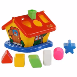 Jouet éducatif - POLESIE - 3354 - Maison trieuse colorée - 6 formes - 12 mois et plus