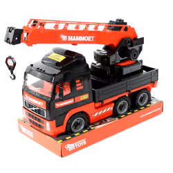 Polesie Mammoet Volvo, Grue, Plastique, Noir, Rouge