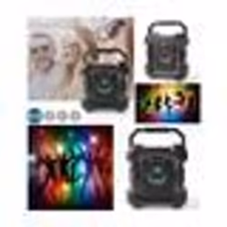 Enceinte Bluetooth - MEGA BASS - Mobile - 1500 mAh - LED RGB - Karaoke 3.5mm