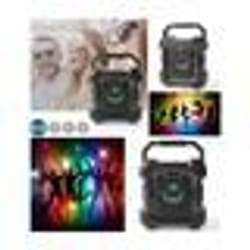 Enceinte Bluetooth - MEGA BASS - Mobile - 1500 mAh - LED RGB - Karaoke 3.5mm