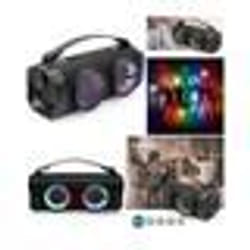 Enceinte Sono Portable - KARAOKE - Bluetooth 5.0 - 24W RMS - Etanche IPX5 - LED RVB