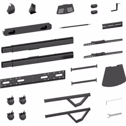 Vision VFM-F25 support d'écran plat pour bureau 2,54 m (100") Noir Sol