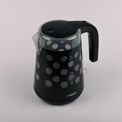 Feel-Maestro MR045 black, 1,7 L, 2200 W, Noir, Plastique, Thermostat réglable, Indicateur de niveau d'eau