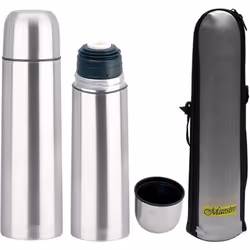 Bouteille isotherme - Maestro - 750ml - Acier inoxydable - Sac de transport - Mixte