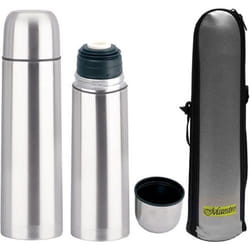 Bouteille isotherme - Maestro - 750ml - Acier inoxydable - Sac de transport - Mixte