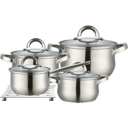 Batterie de cuisine - Maestro MR-2021 - 9 pièces - Acier inoxydable - Compatible induction