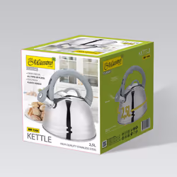 Feel-Maestro MR-1304 bouilloire 2,5 L Gris, Acier inoxydable