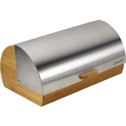 Boîte à Pain - Maestro - MR-1673S - Couvercle Coulissant - Acier Inoxydable - Bois