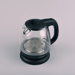 Feel-Maestro MR-055-BLACK, 1 L, 1100 W, Noir, Verre, Indicateur de niveau d'eau, Arrêt de sécurité en cas de surchauffe