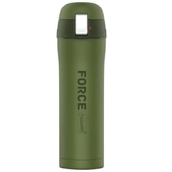 Bouteille isotherme - Thermos - Maestro Force - 400 ml - Acier inoxydable - Vert