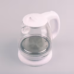 Feel-Maestro MR-055-WHITE, 1 L, 1100 W, Blanc, Verre, Indicateur de niveau d'eau, Arrêt de sécurité en cas de surchauffe