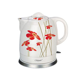 Feel-Maestro MR-066-RED FLOWERS bouilloire 1,5 L 1200 W Rouge, Blanc