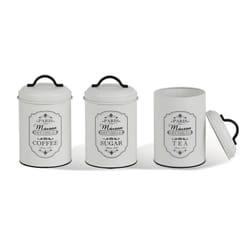 Maestro MR-1771-3CS boîte de rangement pour cuisine Ensemble de service à thé + café + sucre Métal