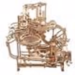 UGEARS Circuit à billes en bois - Marble Run Modèle mécanique de course de billes avec mécanisme de levage à 3 étages - Maque ...