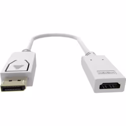 Vision TC-DPHDMI4K câble vidéo et adaptateur HDMI Type A (Standard) DisplayPort Blanc