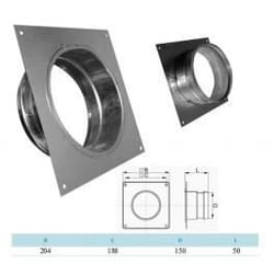 Flange de ventilation murale Ø 150 mm