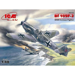 ICM - Maquette Avion Messerschmitt Bf 109f-2  Wwii German Fighter Icm 48102 1/48ème Maquette Char Promo - Ref : 13858