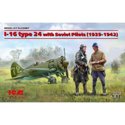 ICM - Maquette Avion I-16 Type 24 With Soviet Pilots (1939-1942) 1/32ème Icm 32007 Maquette Char Promo - Ref : 9245