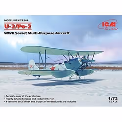 Maquette ICM ICM72244 - Avion U-2/Po-2 - Bleu Ciel - Plastique - 14 ans et +