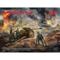 Maquette Char Battle Of Kursk (juillet 1943) - ICM - T-34-76 (début 1943) - Pak 36(r) - 4 figurines