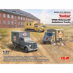 ICM - Maquette Camion sankas Wwii Wehrmacht Ambulance Trucks icmds3523 1:35 Maquette Char Promo - Ref : 14995