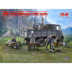 ICM - Maquette Camion Ahn gulaschkanone With Cooks icm35421 1:35 Maquette Char Promo - Ref : 15589