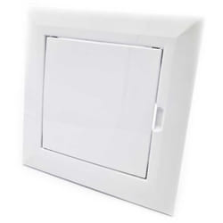 Vents - 100x100mm Trappe de visite plastique abs Blanc à charnière