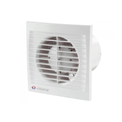 Vents - Aérateur Extracteur d'air de salle de bain silencieux 125 mm pour mur/plafond silenta - Standard