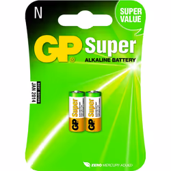 GP Batteries Super Alkaline N, Batterie à usage unique, Alcaline, 1,5 V, 2 pièce(s), Multicolore, Ampoule