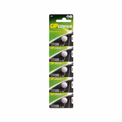 GP Batteries Lithium Cell CR1220, Batterie à usage unique, CR1220, Lithium, 3 V, 5 pièce(s), 36 mAh