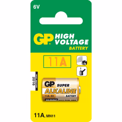 GP Batteries High Voltage 11A, Batterie à usage unique, Alcaline, 6 V, 1 pièce(s), Multicolore, Ampoule