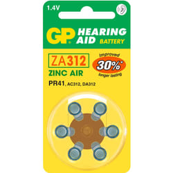 GP Batteries Hearing Aid ZA312 Batterie à usage unique PR41 Zinc-Air