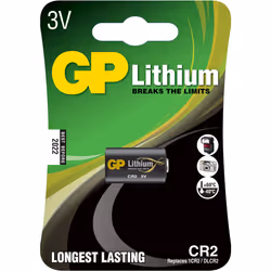 GP Batteries Lithium CR-2, Batterie à usage unique, CR2, Lithium-Ion (Li-Ion), 3 V, 1 pièce(s), Noir