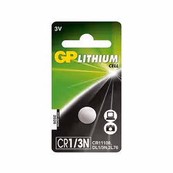 GP Batteries Lithium Cell CR1/3N, Batterie à usage unique, Lithium, 3 V, 1 pièce(s), 160 mAh, 10 année(s)