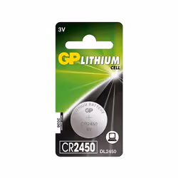 GP Batteries Lithium Cell CR2450, Batterie à usage unique, CR2450, Lithium, 3 V, 610 mAh, 10 année(s)