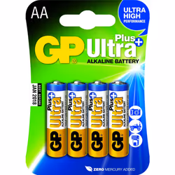 GP Batteries Ultra Plus Alkaline AA, Batterie à usage unique, AA, Alcaline, 1,5 V, 4 pièce(s), Multicolore