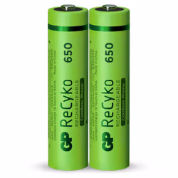 GP Batteries 12065AAAHCE-C2, Batterie rechargeable, AAA, Hybrides nickel-métal (NiMH), 1,2 V, 2 pièce(s), 650 mAh