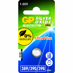 GP Batteries Silver Oxide Cell 389, Batterie à usage unique, SR54, Argent-Oxide (S), 1,55 V, 1 pièce(s), Acier inoxydable