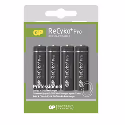 GP Batteries Lithium Recyko Pro, Batterie rechargeable, AA, 4 pièce(s), 2000 mAh