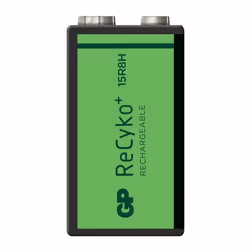 GP Batteries ReCyko+, Batterie rechargeable, 9V, Hybrides nickel-métal (NiMH), 8,4 V, 1 pièce(s), 150 mAh