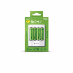 GP Batteries ReCyko U411, Batterie rechargeable, AA, Hybrides nickel-métal (NiMH), 1,2 V, 4 pièce(s), 2000 mAh