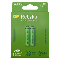 GP Batteries Rechargeable batteries 12085AAAHCE-C2 batterie rechargeable Hybrides nickel-métal (NiMH) 850 mAh 1,2 V