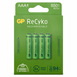 GP Batteries Rechargeable batteries 12085AAAHCE-C4 batterie rechargeable Hybrides nickel-métal (NiMH) 850 mAh 1,2 V