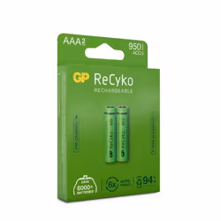 GP Batteries 100AAAHCE-2WB2, Batterie rechargeable, AAA, Hybrides nickel-métal (NiMH), 1,2 V, 2 pièce(s), 950 mAh