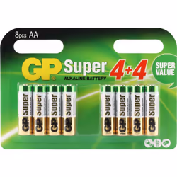 GP Batteries Super Alkaline 03015ADHBC8+8 pile domestique Batterie à usage unique AA Alcaline