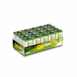 GP Batteries Super Alkaline 1604A/6LF22, Batterie à usage unique, 9V, Alcaline, 9 V, 20 pièce(s), Multicolore