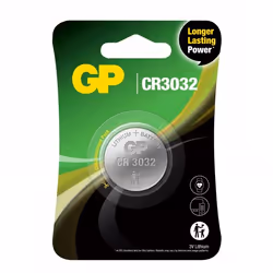 GP Batteries Lithium CR3032, Batterie à usage unique, CR3032, Lithium-Manganese Dioxide (LiMnO2), 3 V, 1 pièce(s), 10 année(s ...