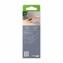 GP Batteries CC1N câble USB 1 m USB 3.2 Gen 1 (3.1 Gen 1) USB A USB C Gris