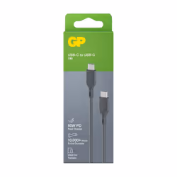 GP Batteries CC1P câble USB 1 m USB 3.2 Gen 1 (3.1 Gen 1) USB C Gris